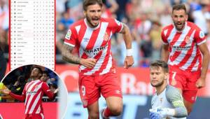 El Girona se ubica en la plaza 17 de la tabla general en la Liga Española.