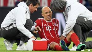 Arjen Robben se pierde la vuelta en el Bernabéu por una lesión muscular.