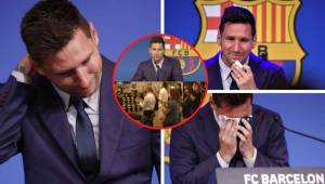 Messi ha mostrado una versión completamente desolada desde que comenzó su discurso hasta que terminó en su despedida del Barcelona. Vean las leyendas que lo acompañaron en su adiós.