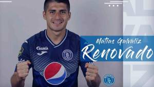El mediocampista argentino Matías Galvaliz firmó su renovación de contrato con los azules por los próximos tres torneos. Foto cortesía