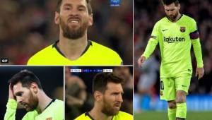 Lionel Messi fue uno de los jugadores que más sufrió la eliminación del Barcelona, el argentino no estuvo fino en el encuentro.