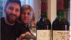 Messi y Neymar publicaron fotos en sus redes sociales sobre los vinos que tomaron.