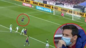 Messi comenzó como suplente y Griezmann falló un penal contra el Betis.