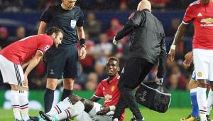 Paul Pogba se lesionó en un partido de Champions hace dos semanas frente al Basilea.