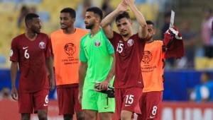 La selección de Qatar, anfitriona de la Copa del Mundo 2022 ya no estará en la próxima edición de la Copa América que se celebrará en Colombia. Fotos Agencia