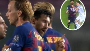 Messi fue protagonista en la victoria del Barcelona ante Napoli.