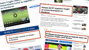 La prensa internacional y principalmente la de Argentina, se rinde a Pedro Troglio tras la conquista del título con Olimpia, el segundo como entrenador y el 32 del club.