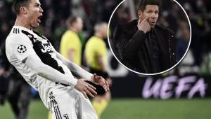 Cristiano Ronaldo desató los comentarios tras el triunfo de Juventus con un festejo que recordó el de Simeone en el Wanda Metropolitano.