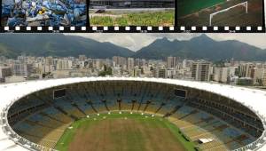 Césped amarillento, barandillas oxidadas, robos en serie, así es como se encuentra el mítico estadio Maracaná que en 2014 albergó la final de Copa del Mundo y en 2015 los Olímpicos de Río. AFP