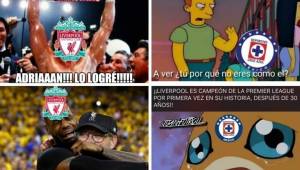 Liverpool es comparado con el Cruz Azul de México tras ganar la liga inglesa 30 años después. Crueles memes para el equipo de Klopp.