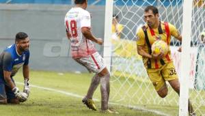 Cardozo suma 100 goles en Liga Nacional y está a un gol de igualar a Juan Manuel Cárcamo. Foto Delmer Martínez