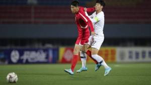 El partido disputado en Pyongyang, clasificatorio para Catar-2022 y que acabó con el resultado inicial (0-0).