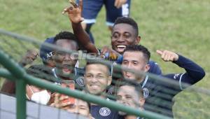 Con Selfie incluida, así celebró el golazo que anotó Kevin López al Marathón. No es la primer vez que lo hace el jugador de los azules.