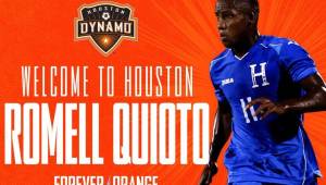 Romell Quioto fue oficializado como nuevo jugador del Houston Dynamo.