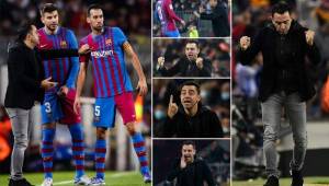 Las imágenes del debut de Xavi como nuevo técnico del equipo catalán en el derby que terminó con triunfo.