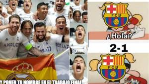 En las redes sociales siguen llegando memes sobre el juego Atlético-Real Madrid, donde destacan la celebración de los jugadores, la jugada de Benzema y hasta se acordaron del Barcelona.