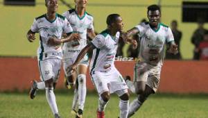 Jerrel Britto le dio el gol del triunfo al Platense en El Progreso.