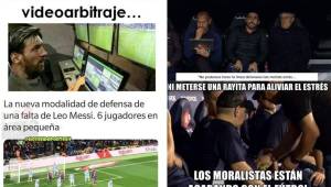 El VAR le dio un penal al Barcelona y Messi lo cambió por gol. Los memes no podían faltar en las redes sociales.