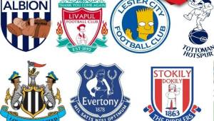 Se han viralizado en redes sociales los escudos de los clubes de Inglaterra al estilo de Los Simpsons y aquí te los presentamos.