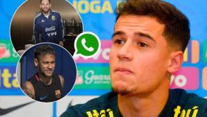 Coutinho asegura que en el grupo de Whatsapp que tienen en el Barcelona no se habla de la posible vuelta de Neymar.