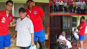 El Olimpia hizo una enorme labor en su visita a El Paraíso y visitó el asilo de ancianos, Dante Casorelli, llevando comida y provisiones a los abuelitos que los recibieron con enorme alegría.