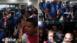 Aficionados de Panamá llegaron al aeropuerto Tucumen a recibir a Honduras, pero no fue con buenas intenciones.