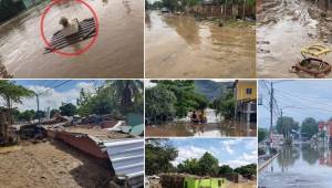 Ambos municipios se encuentran destruidos por las inundaciones que provocó la segunda tormenta tropical. Las lluvias continuaron el fin de semana, lo que provocó más desastres.