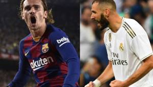 Griezmann y Benzema aparecen entre los líderes de goleo en la Liga de España. FOTOS: AFP