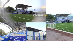 Fenafuth ha inaugurado este día un mini estadio al costado del Birichiche en Tegucigalpa el cual será utilizado para las Ligas Menores de la Capital, así quedó la instacios. Fotos: Ronal Aceituno.
