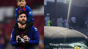 Thiago Messi nació en Barcelona junto a sus hermanos Mateo y Ciro. Se mudarán de España por primera vez.