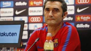 Valverde durante la conferencia de prensa previo al partido contra el Dépor.
