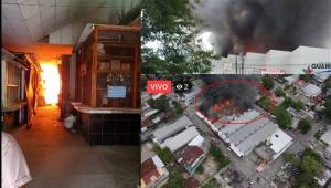 El histórico mercado Guamilito de San Pedro Sula ha sufrido un incendio de grandes proporciones este miércoles por la tarde. Cuerpo de Bomberos intenta apagar las llamas.