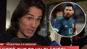 Cavani explicó que fue un partido friccionado, digno de un clásico entre Argentina y Uruguay.