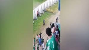 El acto no pasó a más en el estadio Olímpico de San Pedro Sula.