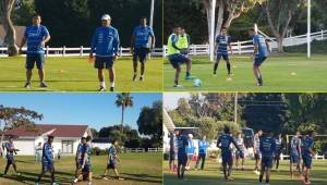 La selección de Honduras entrenó en Los Ángeles, horas antes de salir hacia Sídney para el juego de vuelta ante Australia por el repechaje rumbo a Rusia 2018.