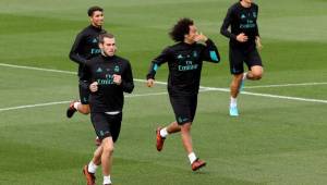 Gareth Bale trabajó junto al resto del grupo. La lesión ha quedado atrás.