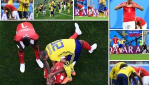 Suecia se clasificó a los octavos del Mundial de Rusia 2018 tras vencer 1-0 a Suiza. Estas son las imágenes curiosas que dejó el encuentro. Fotos AFP y EFE