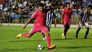 Jona Mejía anotó el tercer gol del Córdoba ante el Écija Balompié.