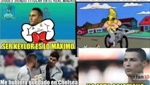 El portero belga Courtois y Cristiano Ronaldo, protagonistas de los mejores memes del Real Madrid-Getafe por la Liga de España.