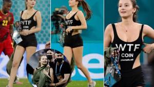 La chica enamoró a muchos aficionados luego de que en redes sociales divulgaron sobre su aparición cuando se terminaba el duelo entre Bélgica y Finlandia.
