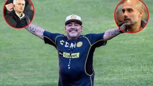 Diego Maradona elige a su favorito entre Jsé Mourinho y Pep Guardiola.