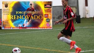 El delantero hondureño Jorge Flores jugará con Unión Viera hasta junio de 2021.