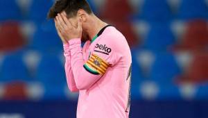 Messi abrió el marcador, pero no pudo ayudar más a su equipo para conseguir los tres puntos ante Levante.