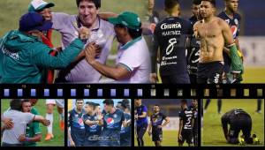 Marathón ha recuperado el liderato del torneo Apertura 2019 al vencer a Motagua 2-1 en el Olímpico. Héctor Vargas tuvo un festejo eufórico, las esposas de Mario Martínez y Costly engalanaron el estadio. Un jugador de los azules aprovechó a comerse unas tajaditas con repollo en la gradería y Emilio Izaguirre se puso la camisa de Marathón y luego se la quitó. TE dejamos las mejores imágenes captadas por Yoseph Amaya y Neptalí Romero.