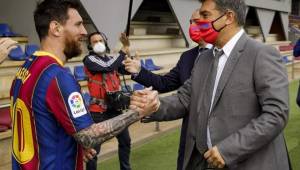 Laporta afirma que está tranquilo con el tema de la renovación de Messi en el Barcelona.