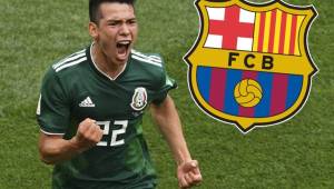 El Barcelona estaría interesado en los servicios del delantero mexicano Hirving Lozano.