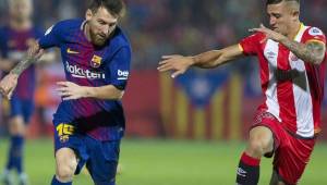 Pablo Maffeo confesó lo que le dijo Leo Messi durante el juego Girona-Barcelona. Foto EFE