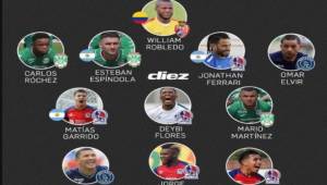 Cinco futbolistas sobresalen del once ideal de la jornada 1 del Torneo Apertura 2019.