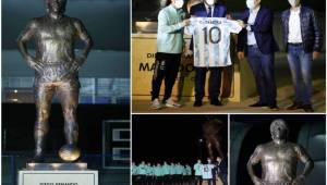 Este jueves se concedió un homenaje más en la memoria del legenderio futbolista argentino, Diego Armando Maradona, en la provincia de Santiago del Estero, ciudad sede del duelo eliminatoria mundialista ante Chile. Estas son las imagénes.