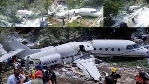 La aeronave perdió el control y terminó saliéndose de la autopista del aeropuerto Toncontín de Tegucigalpa, capital de Honduras.